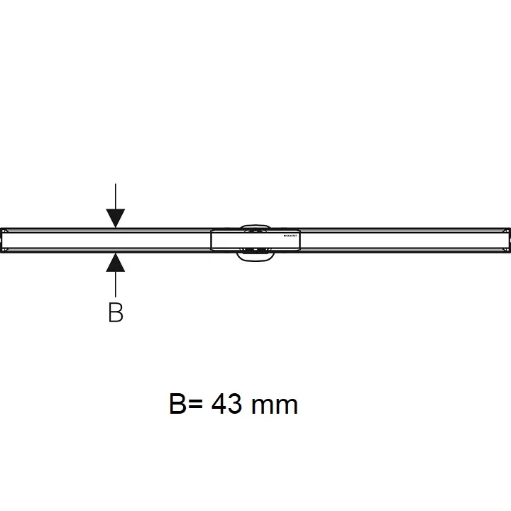 Dušas kanāls Geberit CleanLine60 30-130cm, 154.457.KS.1