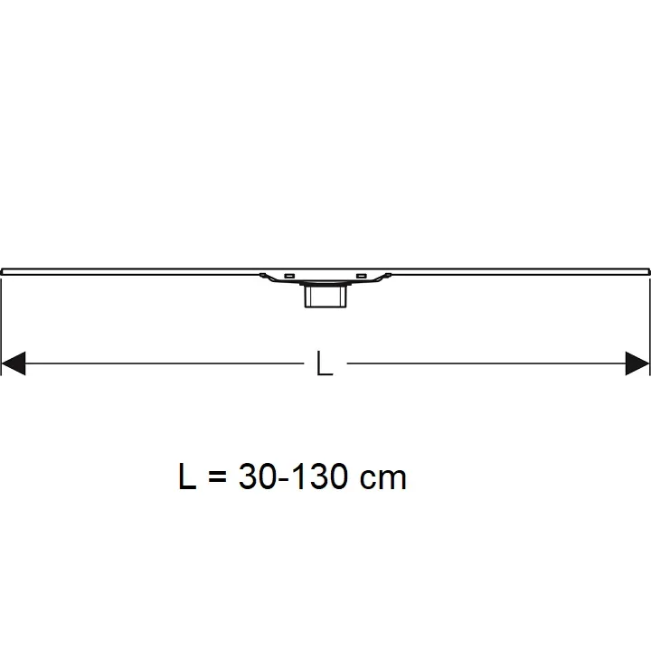 Dušas kanāls Geberit CleanLine60 30-130cm, 154.457.KS.1