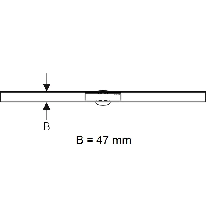 Dušas kanāls Geberit CleanLine60 30-90cm, 154.458.00.1