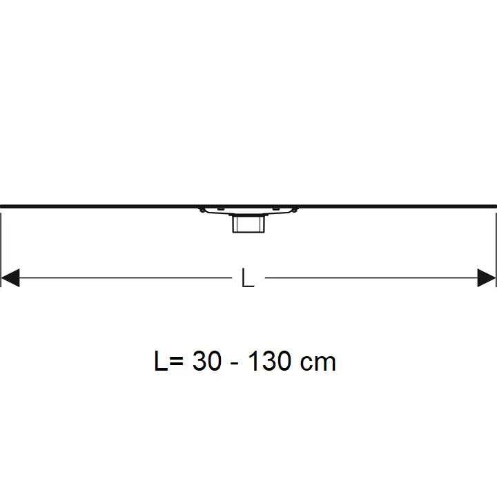 Dušas kanāls Geberit CleanLine60 30-130cm, 154.459.00.1