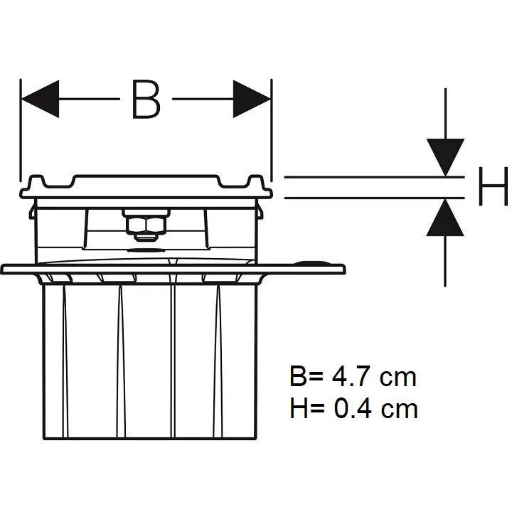 Dušas kanāls Geberit CleanLine60 30-90cm, 154.458.00.1