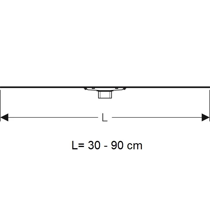Dušas kanāls Geberit CleanLine60 30-90cm, 154.458.00.1