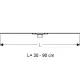 Dušas kanāls Geberit CleanLine60 30-90cm, 154.458.00.1