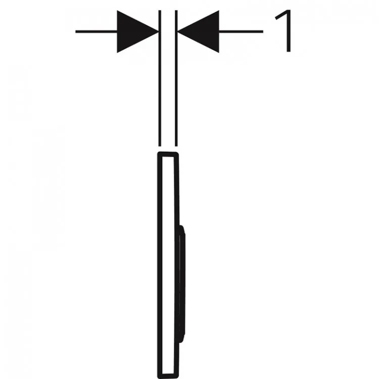 Noskalošanas taustiņš Geberit Omega20, 115.085.KK.1