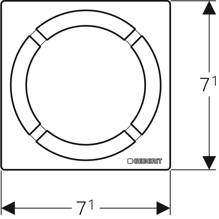 Trapa dizaina nosegreste Geberit Circle, 154.311.00.1