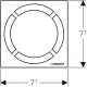 Trapa dizaina nosegreste Geberit Circle, 154.311.00.1