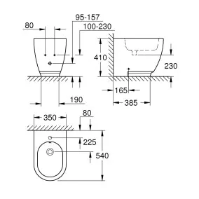 Bidē Grohe Essence, 3957500H
