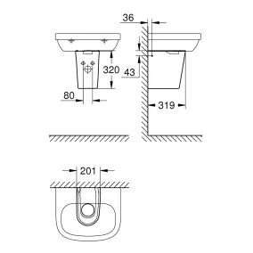 Izlietnes puskāja Grohe Essence, 39570000