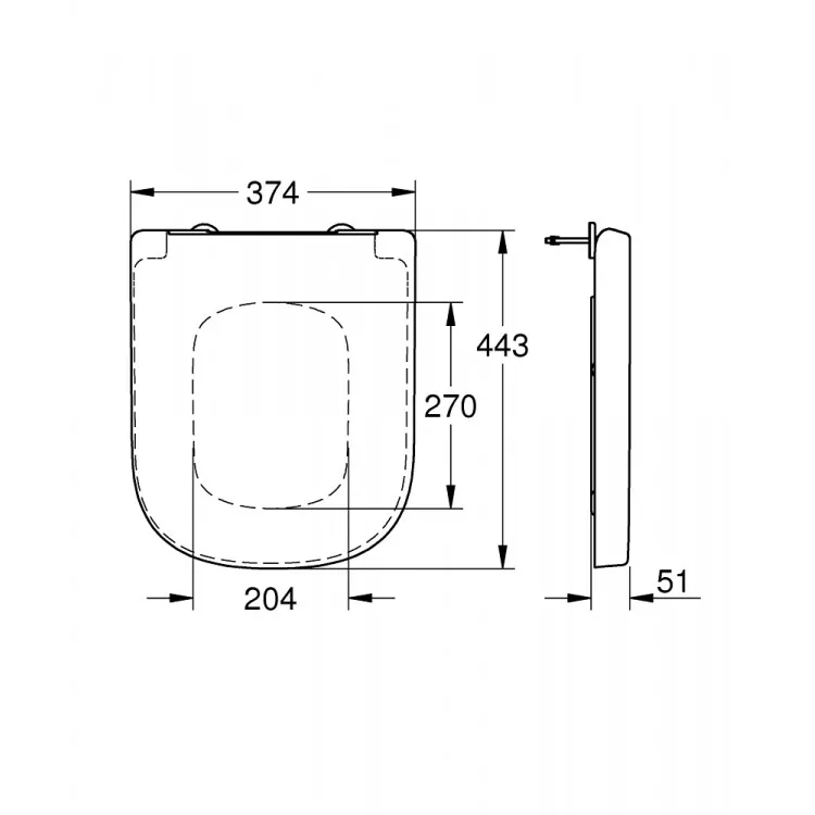 Tualetes poda vāks Grohe Euro Ceramic, 39331001