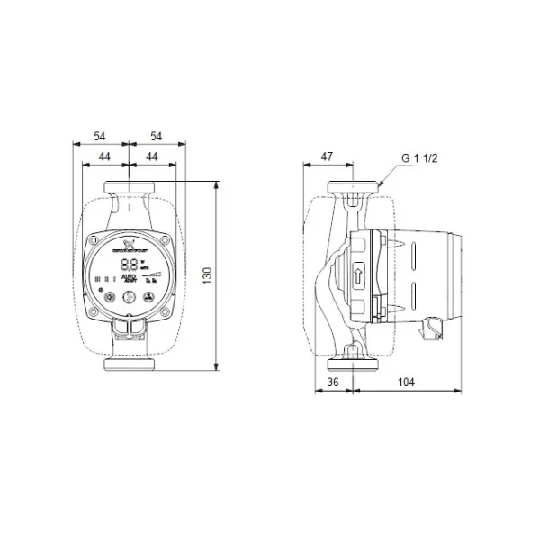 Cirkulācijas sūknis Grundfos Alpha 2 25-40 130, 99411143