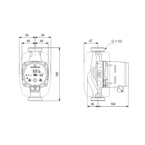 Cirkulācijas sūknis Grundfos Alpha 2 25-50 180, 99411173