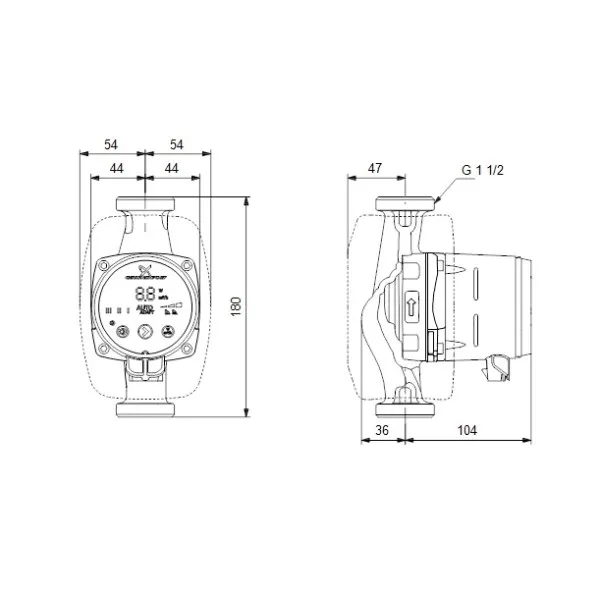 Cirkulācijas sūknis Grundfos Alpha 2 25-50 180, 99411173