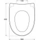 Tualetes poda vāks ar Soft Close Gustavsberg Nautic QR, 9M26S101