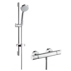 Termostata dušas maisītājs ar dušu Hansgrohe Croma 100 Vari0/Ecostat komplekts 27034