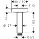 Dušas galvas turētājs Hansgrohe 100mm, 27467000