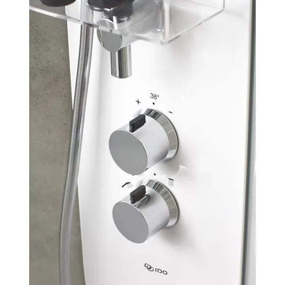 Dušas kabīne IFO Showerama 10-5 90x90cm, white/clear/frosted