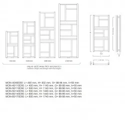 Dvieļu žāvētājs Instal Projekt Mondrian 500x1440mm, balts