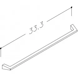 Mēbeļu rokturis KAME 33.3 cm, H9/333CH