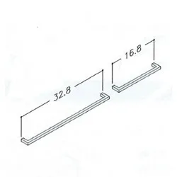 Mēbeļu rokturis KAME 16.8cm, H11/160BR