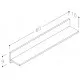Vannas istabas plaukts Kame 60cm, AC1601-60/H16