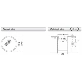 Virtuves izlietne Kromevye Rondo D 435mm, EC192