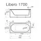 Taisnstūra vanna Vispool LIBERO 170x80