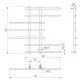 Dvieļu žāvētājs Mario Symphony 700x770/160mm