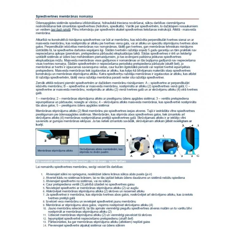 Elbi Membrāna spiedkatlam AF 500L, 770070
