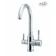 Virtuves izlietnes maisītājs dzeramajam ūdenim BLUE WATER PALMIRA INOX