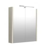 Vannas istabas skapītis ar spoguli un LED apgaismojumu RB JOY 58.2 cm, 1402313