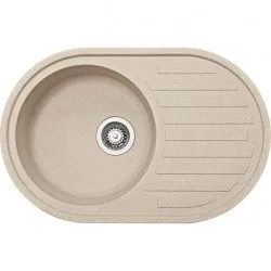 Virtuves izlietne FRANKE RONDA 77x50 cm, ROG 611 pop-up, beige