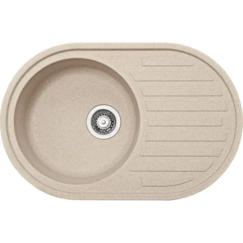 Virtuves izlietne FRANKE RONDA 77x50 cm, ROG 611 pop-up, beige