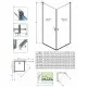 Dušas stūris kvadrātveida Radaway NES Black KDD I 80x80cm