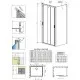 Dušas stūris taisnstūra Radaway EVO DW+S 120x80 cm