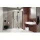 Dušas stūris piecstūru Radaway Essenza New Black PTJ 80x80 cm