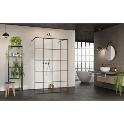 Dušas siena Radaway Modo New Black I Factory 120x200cm