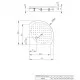 Dušas paliktnis pusapaļš Radaway Rodos B Compact 90x90 ,balts