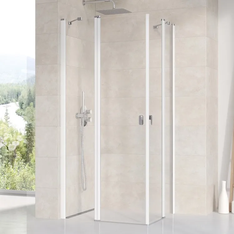 Dušas stūris kvadrātveida RAVAK Chrome 2xCRV2 110x110cm, balts Dušas stūris kvadrātveida RAVAK Chrome 2xCRV2 110x110cm, balts