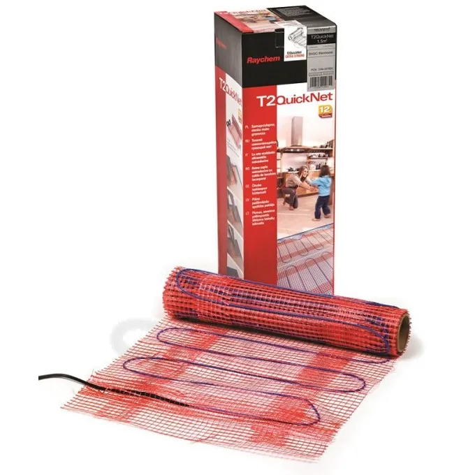 Elektriskais apsildes paklājs Raychem T2 QuickNet 720W, 4.5m2
