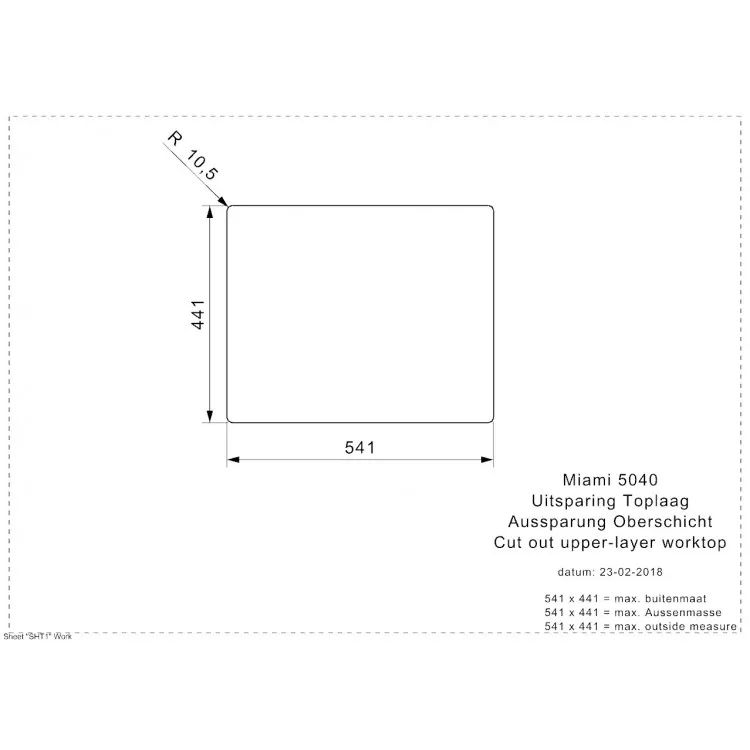 Virtuves izlietne Reginox MIAMI 54x44cm, R30721