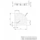 Dušas paliktnis pusapaļš Radaway Rodos A Compact 80x80 ,balts