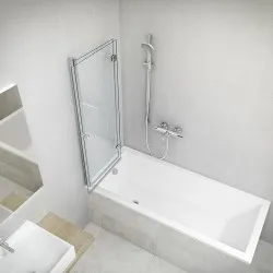 Taisnstūra vanna Roth KUBIC NEO SLIM 150x70 cm
