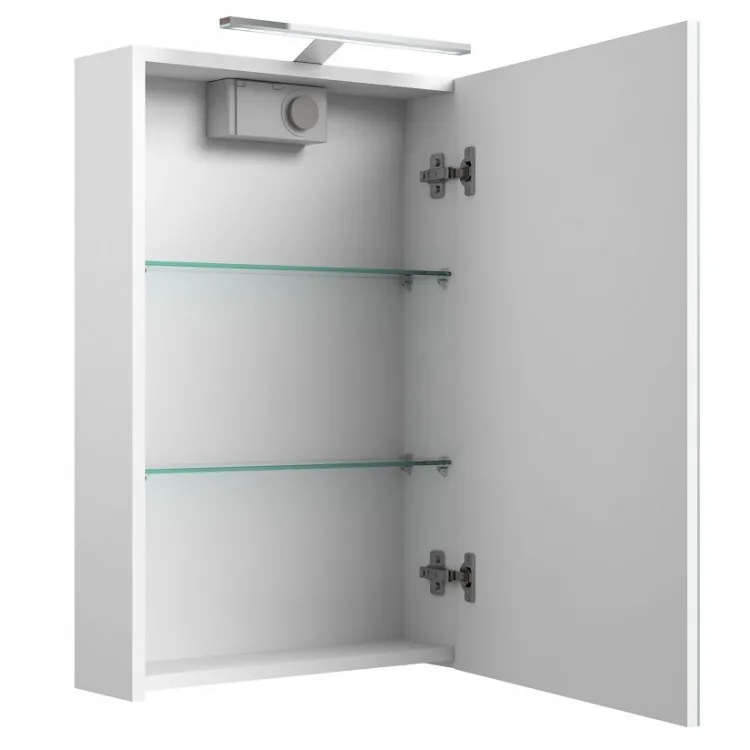 Vannas istabas skapītis ar spoguli RB SCANDIC, LED, 46 cm 1502101