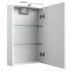 Vannas istabas skapītis ar spoguli RB SCANDIC, LED, 46 cm 1502101