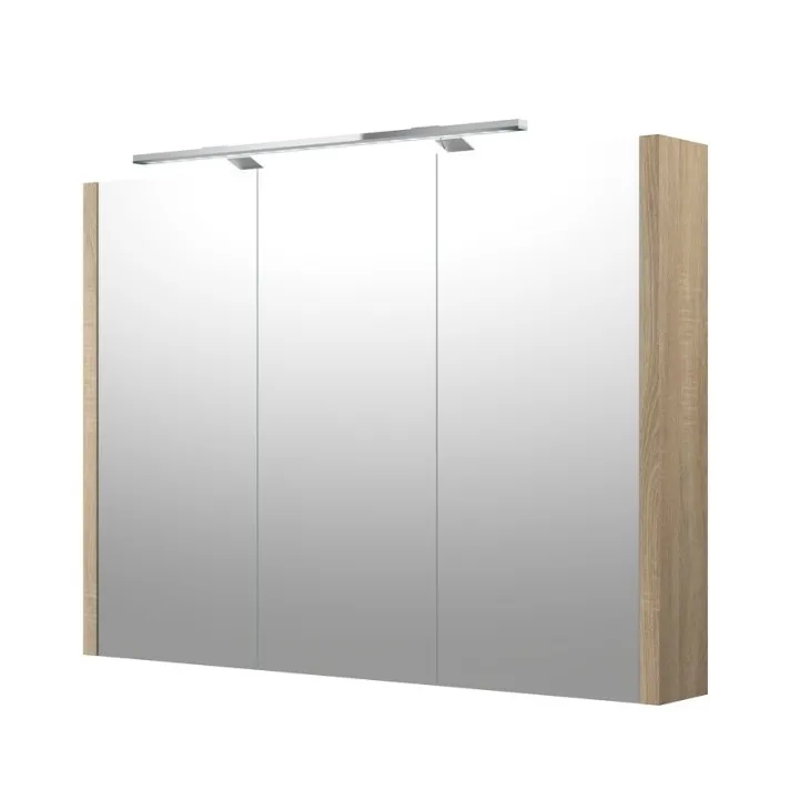 Vannas istabas skapītis ar spoguli un LED apgaismojumu RB SERENA, LUNA 90 cm, 1402610