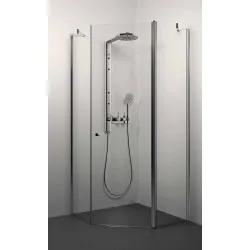 Dušas stūris piecstūru Stikla Serviss SIMONA 100x100cm