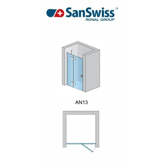 Dušas durvis SanSwiss ANNEA AN13G 100 cm
