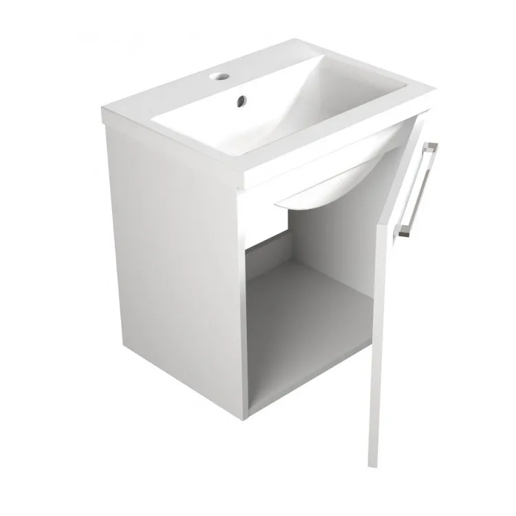 Vannas istabas skapītis ar izlietni RB SCANDIC 51 cm, balts 15132211