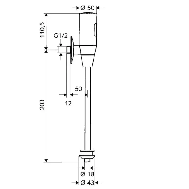 Pisuāra dozators infrasarkanais SCHELL Schelltronic, 011130699