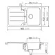 Virtuves izlietne Schock FORMHAUS D-100, 86x50cm Croma